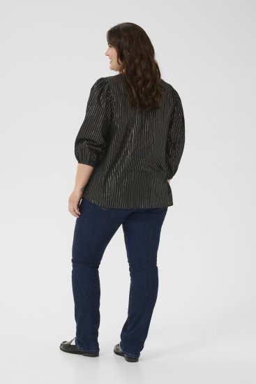 Kaffe Curve Luisa Blouse Black Deep - Chemisiers - 