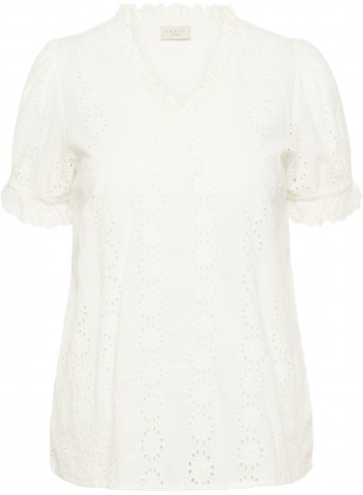 Kaffe Curve Dina Blouse White - Chemisiers - 