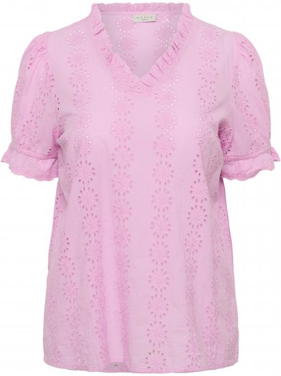 Kaffe Curve Dina Blouse Pink Frosting - Chemisiers - 