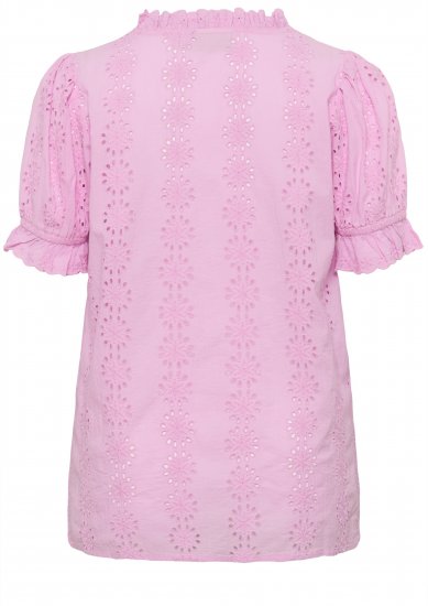 Kaffe Curve Dina Blouse Pink Frosting - Chemisiers - 