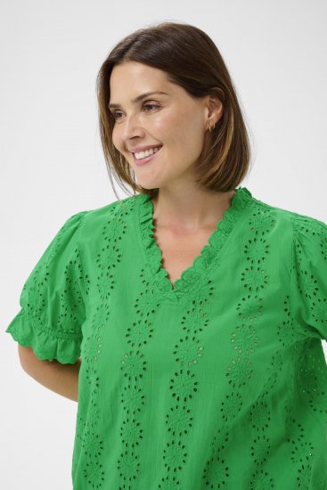 Kaffe Curve Dina Blouse Bright Green - Chemisiers - 