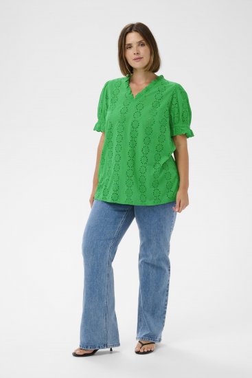 Kaffe Curve Dina Blouse Bright Green - Chemisiers - 