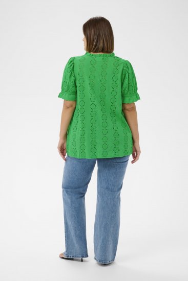 Kaffe Curve Dina Blouse Bright Green - Chemisiers - 