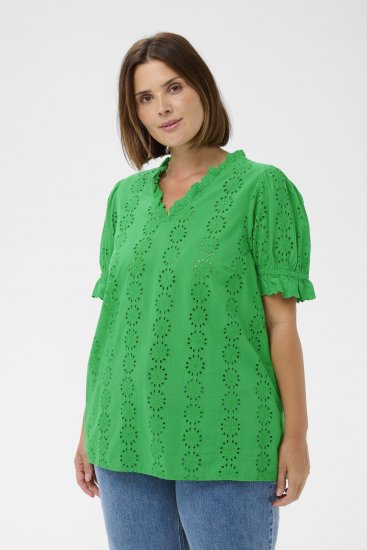 Kaffe Curve Dina Blouse Bright Green - Chemisiers - 