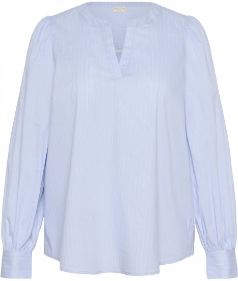 Kaffe Curve Juda Blouse Nantucket Breeze Stripe Blue - VÊTEMENTS FEMME 40-66 - 