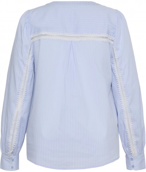 Kaffe Curve Juda Blouse Nantucket Breeze Stripe Blue - VÊTEMENTS FEMME 40-66 - 
