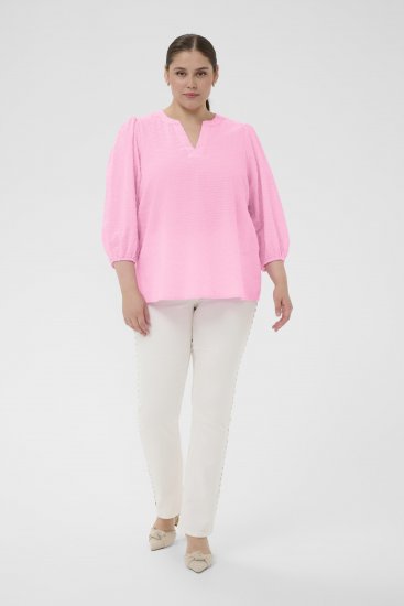 Kaffe Curve Penelopia Blouse Pink Frosting - Chemisiers - 
