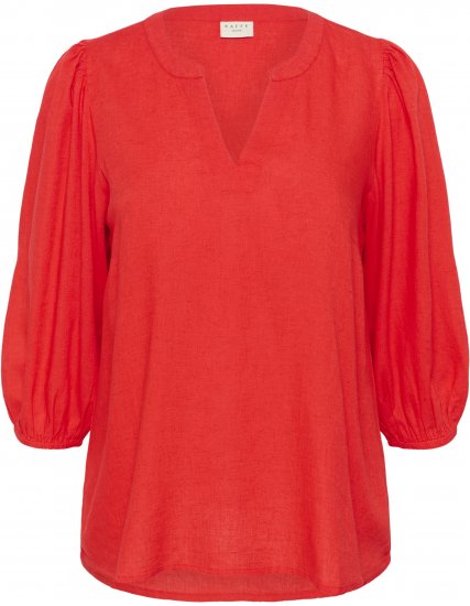 Kaffe Curve Mille Blouse Poppy Red - Chemisiers - 