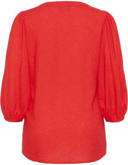 Kaffe Curve Mille Blouse Poppy Red - Chemisiers - 