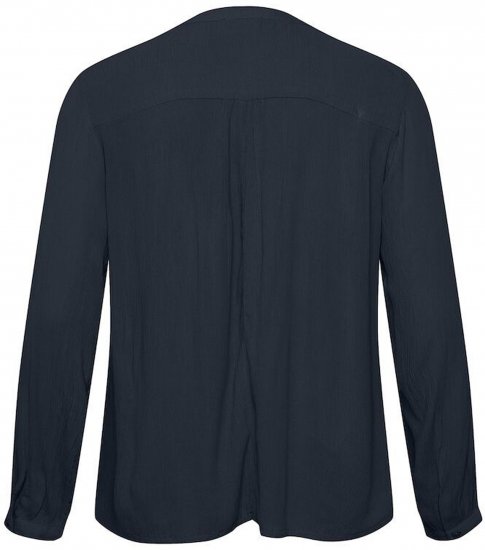 Kaffe Curve Ami Manches longues Blouse Bleu marine minuit - T-shirts - 