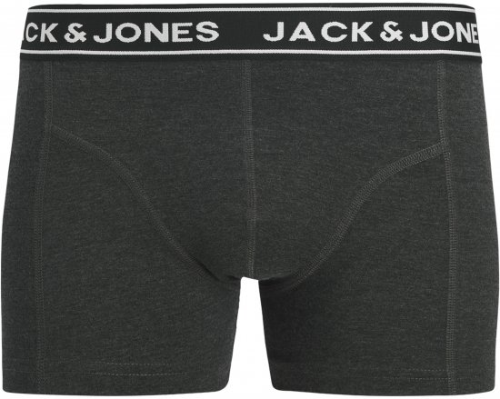 Jack & Jones Hector Solid Trunks 3-Pack Navy/Red/Grey - Boxers - Caleçons grande taille
