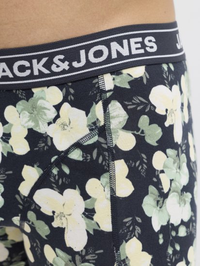 Jack & Jones Acray Flower Boxers 3-Pack Black/Navy - Sous-vêtements & bain - Sous-vêtements Grande Taille
