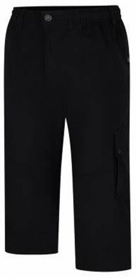 Espionage TR062 Ripstop 3/4 Cargp Trousers Black - Pantalons cargo - Pantalon cargo hommes grandes tailles