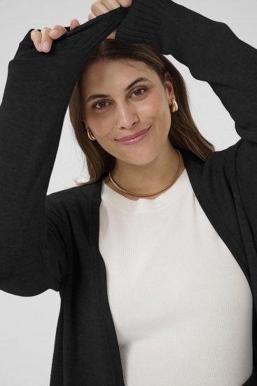 Kaffe Curve Alianna Knit Cardigan Black Deep - Cardigans - 