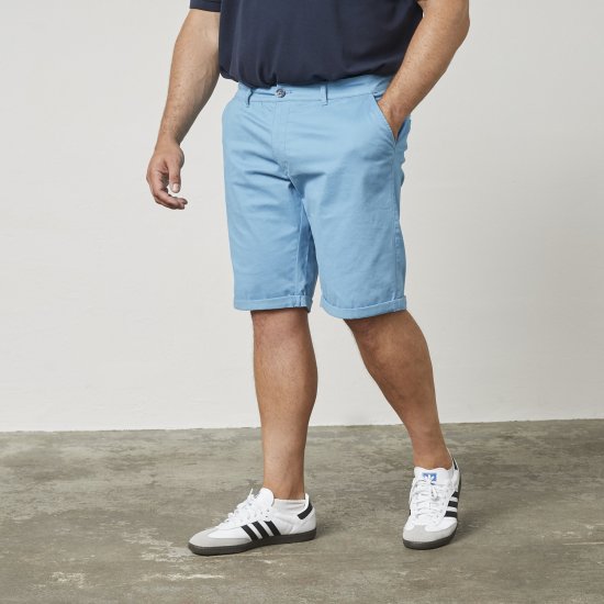 North Latitude 61147 Short Chino Bleu Moyen - Shorts - Shorts hommes grande taille