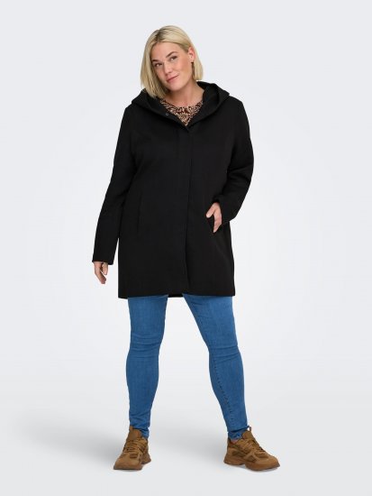 Only Carmakoma Sedona Light Coat Black - Manteaux d’hiver - 