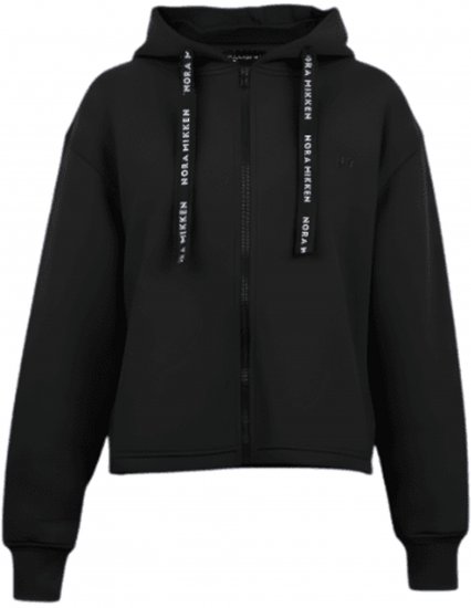 Nora Mikken GERTRUD Cropped Hoodie Black - Sweatshirts & hoodies - 