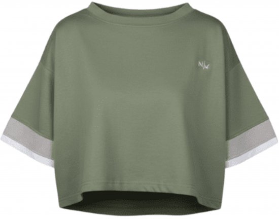 Nora Mikken AGNES Crop Top Green - T-shirts - 