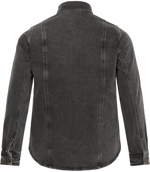 Kaffe Curve Petri Denim Jacket Grey Vintage Wash - Vestes - 