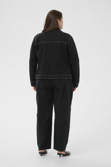 Kaffe Curve Brenn Twill Jacket Washed Black - Vestes en jean - 
