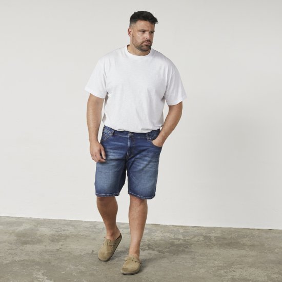 North Latitude 61156 Ringo Short En Denim Denim - Shorts - Shorts hommes grande taille