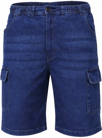 Espionage ST063 Denim Cargo Shorts Blue - Shorts - Shorts hommes grande taille