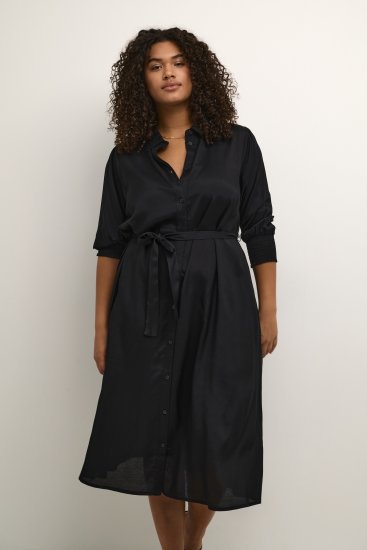 Kaffe Curve Emina Oline Robe Noir profond - Robes - 