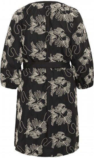 Kaffe Curve Kimmie Dress Black Chalk Embroidery - Robes midi - 