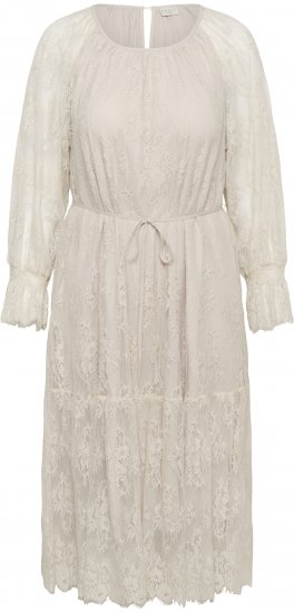 Kaffe Curve Amalie Lace Dress Moonbeam - Robes midi - 