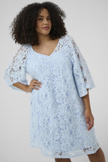 Kaffe Curve Lucy Dress Nantucket Breeze Blue - Robes midi - 
