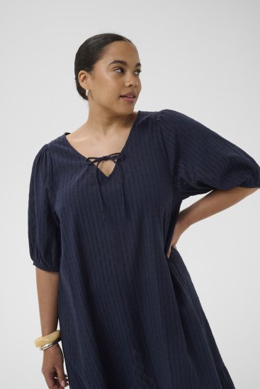 Kaffe Curve Thea Dress Midnight Marine - Robes maxi - 