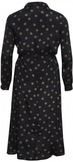 Kaffe Curve Olivia Robe Noir avec Mustang pois - Robes - 