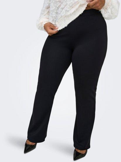 Only Carmakoma Pever Flared Pants Black - Pantalons - 