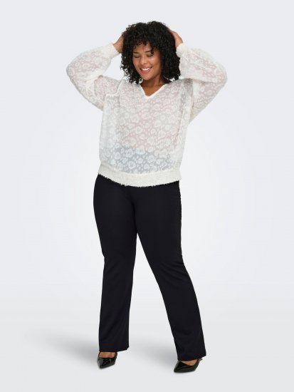 Only Carmakoma Pever Flared Pants Black - Pantalons - 