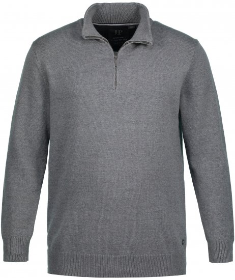 JP1880 Sweater Quarter Zipper Grey - Sweatshirts & hoodies - Sweatshirts/Hoodies grande taille homme