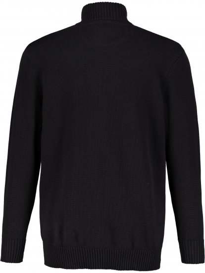 JP1880 Sweater Knitter with Zipper Black - Sweatshirts & hoodies - Sweatshirts/Hoodies grande taille homme