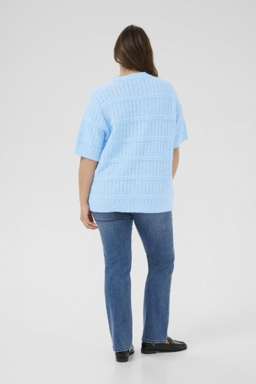 Kaffe Curve Minia Pullover Powder Blue Melange - Pulls en maille - 
