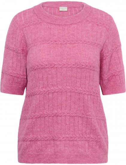 Kaffe Curve Minia Pullover Pink Power Melange - Pulls en maille - 