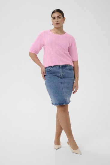 Kaffe Curve Lotia Pullover Pink Frosting - Pulls en maille - 
