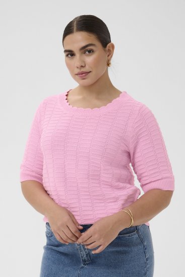 Kaffe Curve Lotia Pullover Pink Frosting - Pulls en maille - 