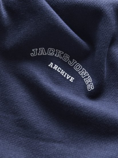 Jack & Jones College Logo Hoodie Navy - Sweatshirts & hoodies - Sweatshirts/Hoodies grande taille homme