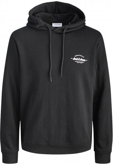 Jack & Jones Brandon Hoodie Black - Sweatshirts & hoodies - Sweatshirts/Hoodies grande taille homme