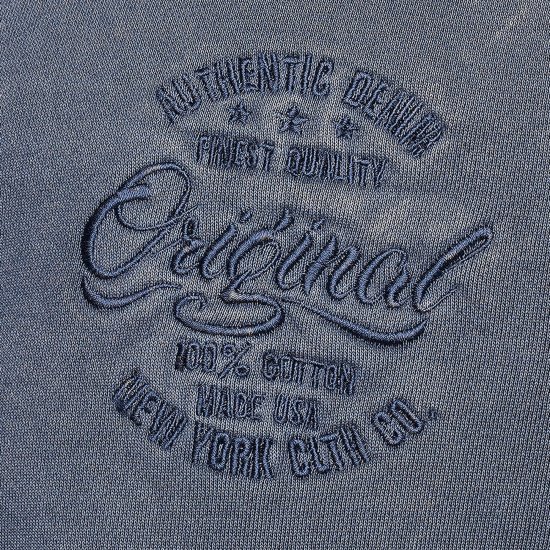 Kam Jeans 7082 Garment DYE with Zipper Hoodie Vintage Indigo - Sweatshirts & hoodies - Sweatshirts/Hoodies grande taille homme