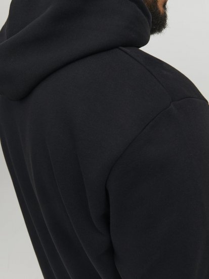 Jack & Jones Hunt Hoodie Black - Sweatshirts & hoodies - Sweatshirts/Hoodies grande taille homme