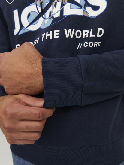 Jack & Jones Hunt Hoodie Navy - Sweatshirts & hoodies - Sweatshirts/Hoodies grande taille homme