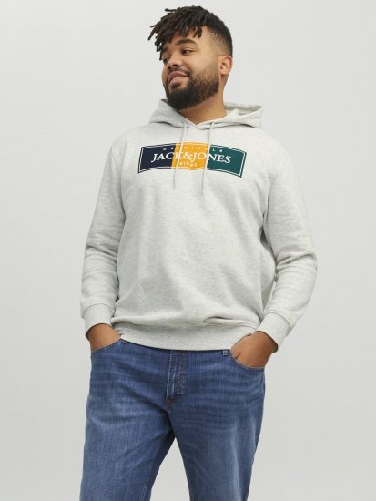 Jack & Jones Codyy Hoodie White - Sweatshirts & hoodies - Sweatshirts/Hoodies grande taille homme
