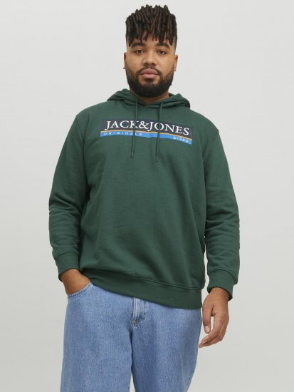 Jack & Jones Codyy Hoodie Green - Sweatshirts & hoodies - Sweatshirts/Hoodies grande taille homme