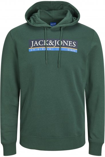 Jack & Jones Codyy Hoodie Green - Sweatshirts & hoodies - Sweatshirts/Hoodies grande taille homme