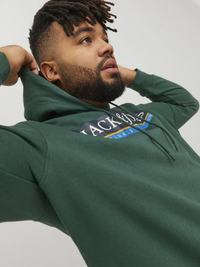 Jack & Jones Codyy Hoodie Green - Sweatshirts & hoodies - Sweatshirts/Hoodies grande taille homme