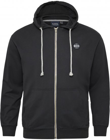 North Latitude Cardigan Hoodie Black - Sweatshirts & hoodies - Sweatshirts/Hoodies grande taille homme